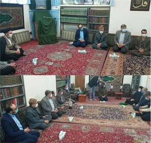 دیدار معاون وزارت فرهنگ و ارشاد اسلامی  با خانواده آیت الله سید محمود شاهرودی