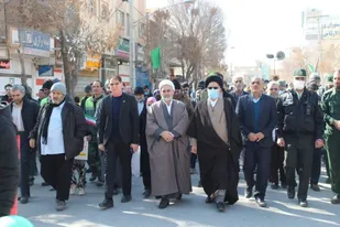 راهپیمایی دشمن شکن 22 بهمن در شهر گز