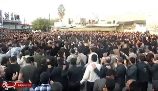 مراسم سینه زنی خاص و پرشور در شهرستان چرام