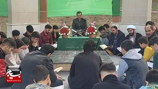 مزار شهدای گمنام جعفرآباد میزبان محفل انس با قرآن