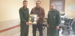 دیدار مسئول تربیت بدنی سپاه ناحیه عسلویه با رئیس اداره ورزش شهرستان
