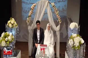 میلاد کوثر و جشن ازدواج آسان ۲۰ زوج جوان در کبودراهنگ برگزار شد