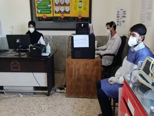 نمونه گیری کرونا بیش از 1000 نفر در مرکز قدس بیرجند