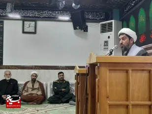 مراسم عزاداری در نمازخانه سپاه شهرستان محمودآباد