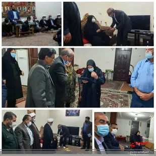 تجلیل از خانواده شهدا به مناسبت روز نهضت سواد آموزی در باغملک
