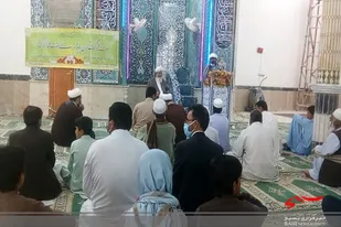 برگزاری مراسم محوری عید مبعث درمسجد اهل سنت خاش