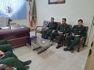 دیدار مسئول مرکز تربیت&zwnj;بدنی سپاه امیرالمؤمنین(ع) استان ایلام با فرمانده و مسئول تربیت&zwnj;بدنی سپاه ناحیه مقاومت ایوان