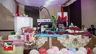 اهدای جهیزیه به سادات نیازمند اندیکا