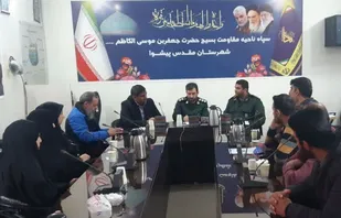 نشست شورای جهادی و کارگروه اقتصادی پیشوا در ناحیه بسیج جعفربن موسی الکاظم(ع)