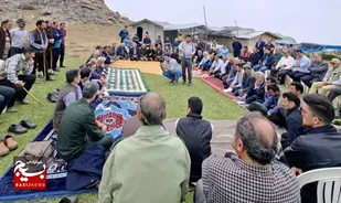 سازمان بسیج عشایری سپاه قدس گیلان در رضوانشهر میز خدمت برپا کرد
