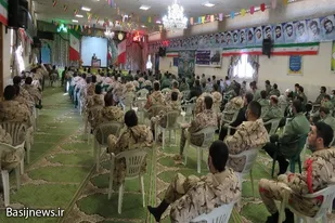 مراسم گرامیداشت چهل و سومین سالگرد پیروزی انقلاب اسلامی در تیپ انصارالحسین(ع) همدان