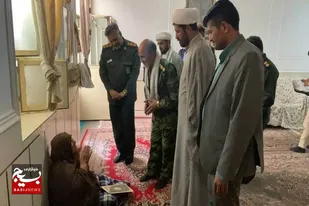 دیدار از مادر شهید والامقام خداداد صباغی قلعه نو در شهر زهک
