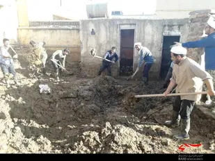 خدمت رسانی طلاب جهادگر در پلدختر