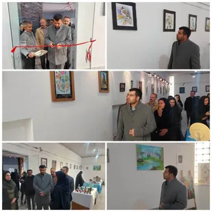 نمايشگاه هنرهای تجسمی در نگارخانه مجتمع آفرینش شهرستان فیروزکوه افتتاح شد