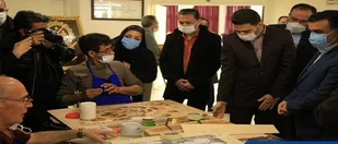 نمایشگاه صنایع دستی معلولین آسایشگاه کهریزک برپا شد