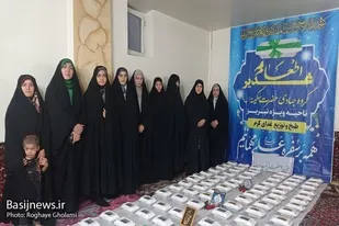 بسیجیان زینبی در غدیر هم آستین همت بالا زدند