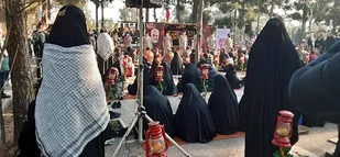 پیاده روی خواهران در فرهنگسرای اشراق / حضور در قطعه۴۰ شهدای گمنام