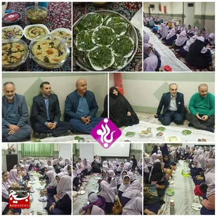 ضیافت افطاری روزه اولی ها واحد امیدان مدرسه فاطمه الزهرا(س) شهرستان فریدونکنار