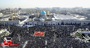 شکوهِ نماز عید سعید فطر در حرم مطهر رضوی+تصاویر