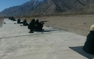 حضور خواهران بسیجی شهرکرد در برنامه آمادگی رزم