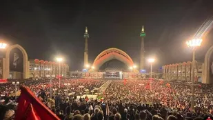 اعزام کاروان عظیم بسیجیان بهبهان به تهران برای حضور در مراسم سوگواری رهبر شهید+ فیلم