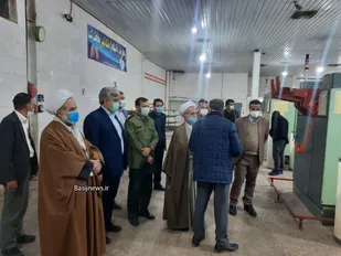 صبحگاه و میزخدمت در شرکت نساجی مهرسپاهان