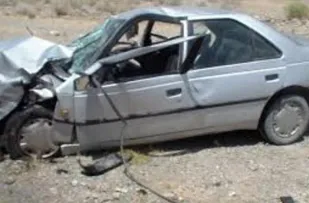 واژگونی سواري پژو 405 يك كشته و يك مجروح برجاي گذاشت