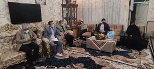 دیدار فرماندار پیشوا با خانواده شهید &laquo;محمد انصاری&raquo;