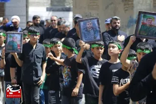 برپایی دسته عزاداری در ایام پایانی ماه صفر در شهرستان چهارباغ