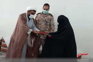 دیدار و تجلیل از بانوی رزمنده هشت سال دفاع مقدس در ایرانشهر