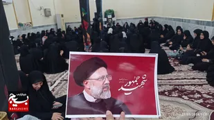 خواهران شادگانی در سوگ شهید جمهور