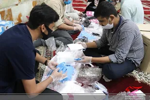 توزیع ۱۵۰۰ بسته بهداشتی درمانی در سمنان