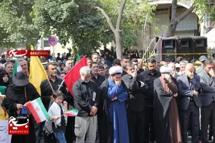 پیاده&zwnj;روی دلسوختگان و جاماندگان اربعین در قزوین برگزار شد