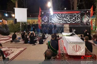 وداع مردم شهیدپرور نهاوند با پیکر مطهر شهید &laquo;علی محمد قنبری&raquo;