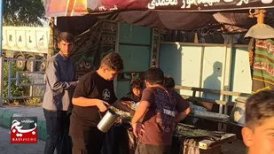 شور حسینی در موکب&zwnj;های نوجوانان شوشترپایان ندارد