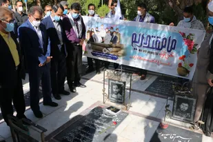 گلباران گلزار شهدا و نامگذاری مجموعه ورزشی دانشگاه علوم پزشکی شاهرود به نام شهدای مدافع سلامت