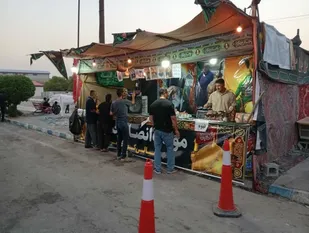 حضور جهادی بسیجیان درموکب های خدمت رسانی به زوار در آغاجاری