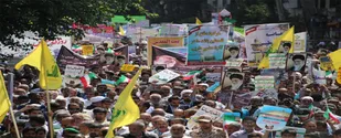 حضور پر شکوه روزه داران گلستانی در راهپیمایی بزرگ روز قدس