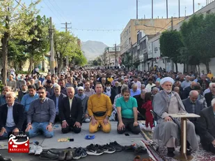 نماز عید سعید فطر در رجایی شهر برپا شد+ تصاویر