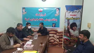 اهدا ماسک به دانش آموزان پایه دوازدهم در لالی