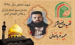 پوستر/شهید مدافع حرم مجید قربان&zwnj;خانی