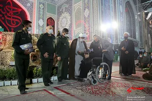 گرامیداشت هفته دفاع مقدس با حضور پاسداران سپاه امام رضا(ع) در حرم رضوی