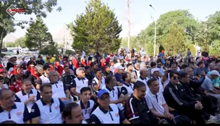 پیاده&zwnj;روی خانوادگی به مناسبت سالروز شهادت شهید سلامی+فیلم