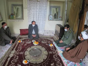بازدید از خانواده شهدای اصغر آباد