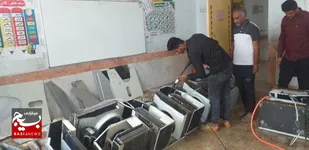 شستشو  و سرویس کولرهای مدارس مناطق هدف در شادگان