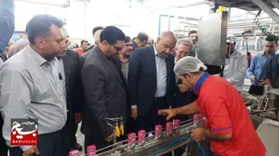 بازدید از شهرک صنعتی قوچان و افتتاح خط تولید لبنیات با حضور وزیر کار