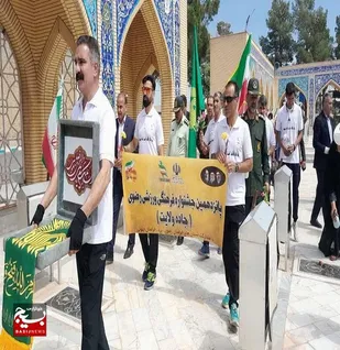 کاروان دوندگان &laquo;جاده ولایت&raquo; به بردسکن رسید