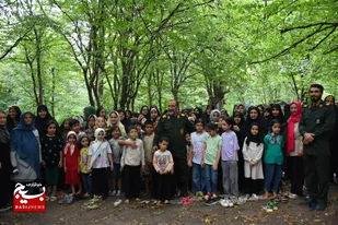 برگزاری اردوی میان&zwnj;دوره ای طرح نوجوانه های صالحین در پارک جنگلی النگدره گرگان