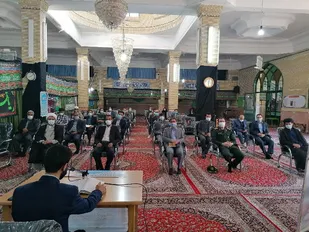 دیدار مسئولین شهرستان جغتای با امام جمعه و عطر افشانی گلزار شهدای جغتای