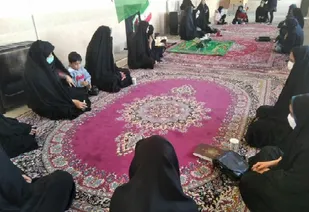 برگزاری مراسم ایام فاطمیه در پایگاه بسیج فاطمه الزهرا(س)